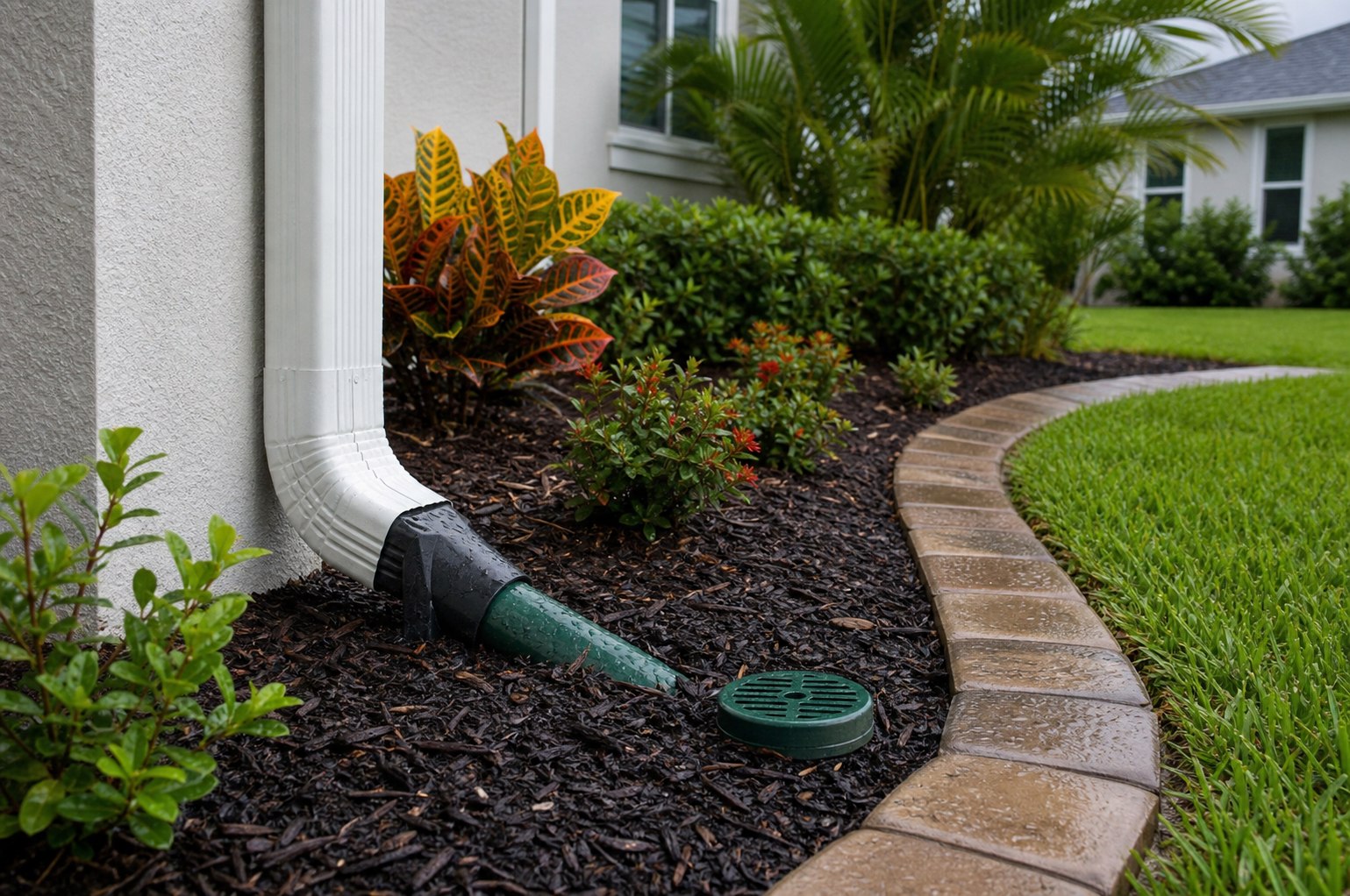 Downspout Drainage drainage detail
