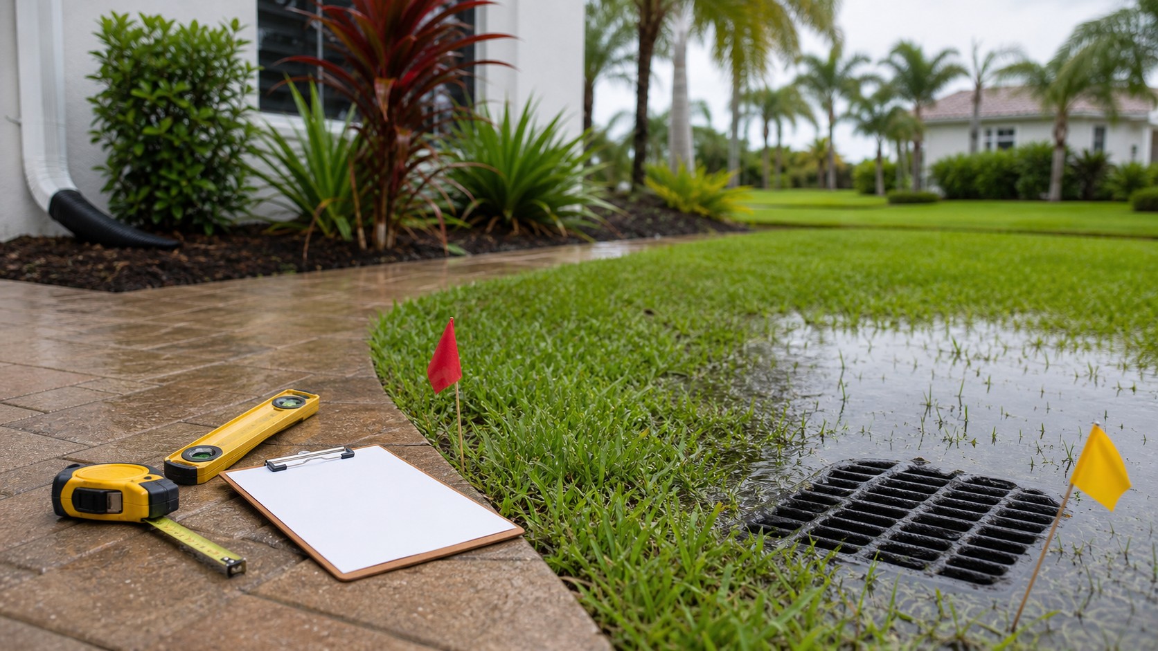 Drainage Contractor Questions for Cape Coral Homes drainage visual in Cape Coral