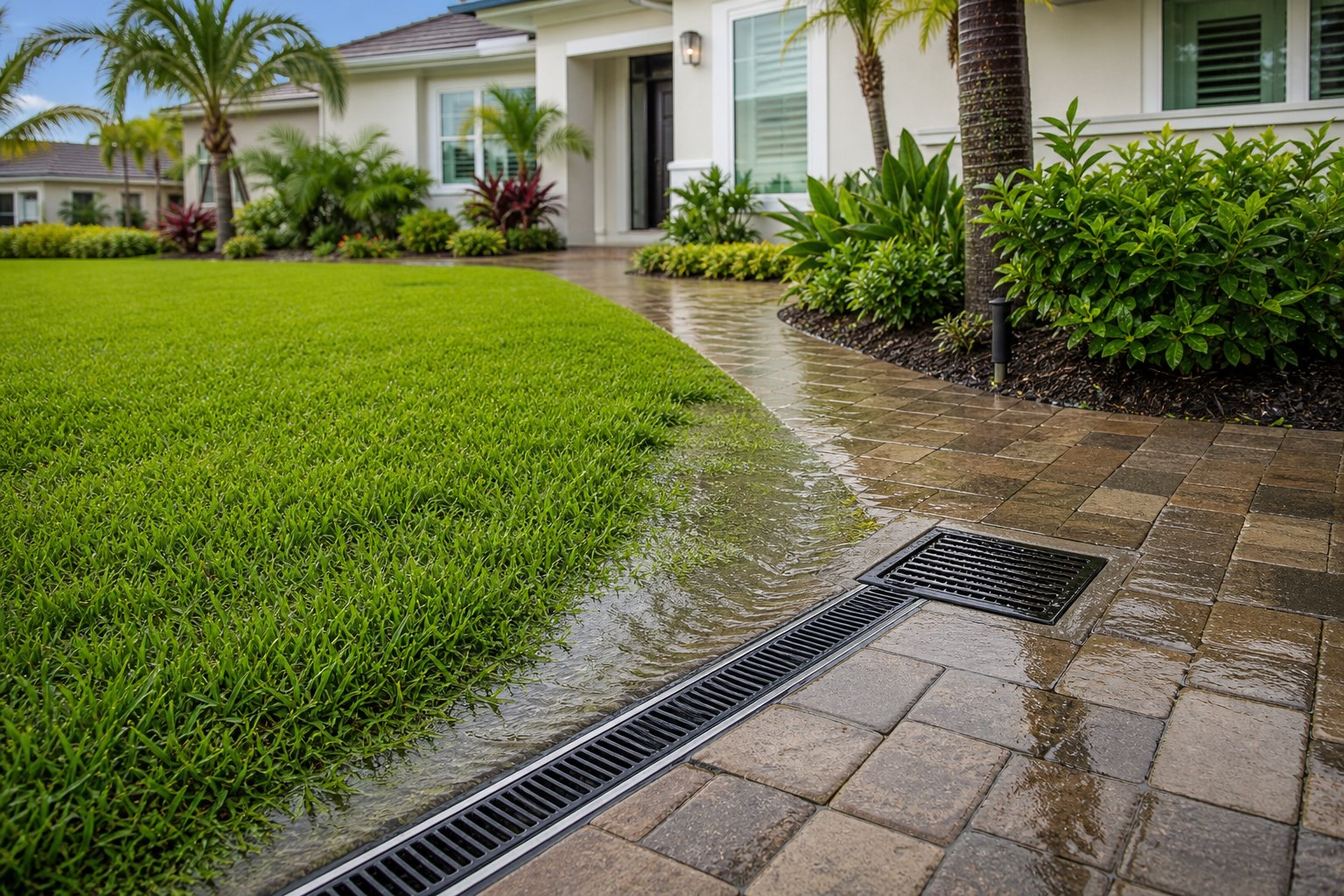 Yard Drainage drainage detail