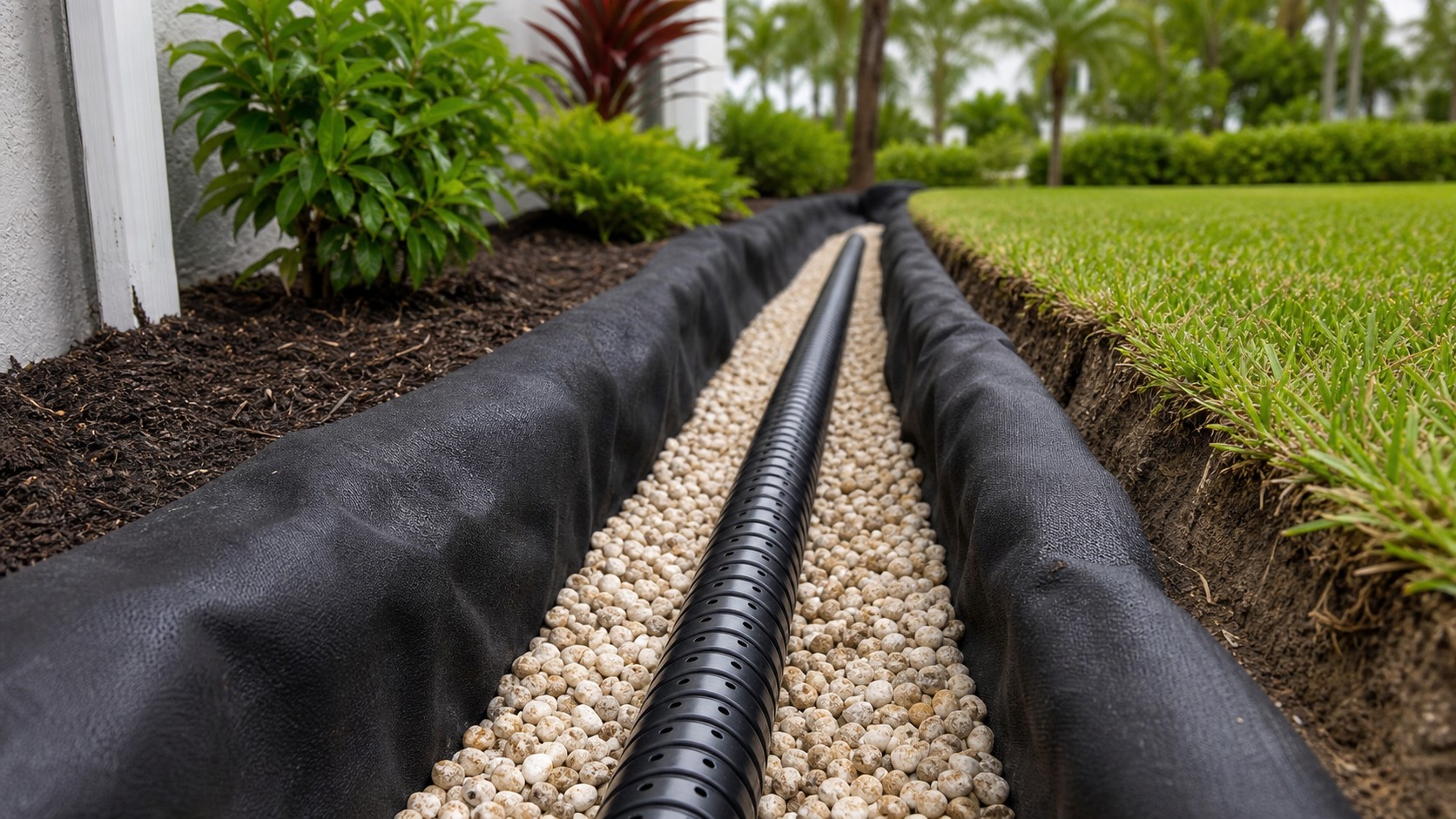 French Drain Contractor Questions in Cape Coral drainage visual in Cape Coral