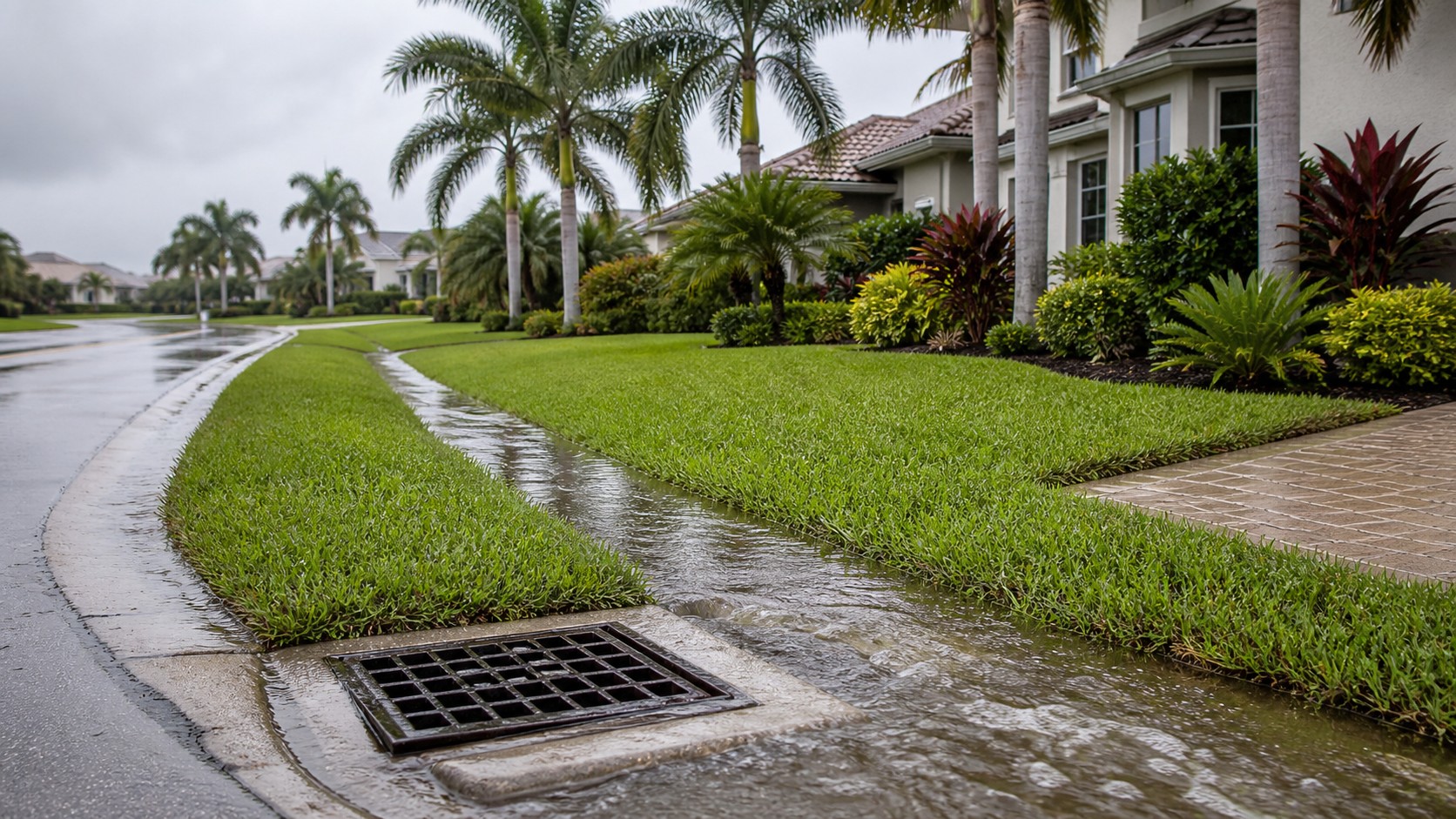 When Standing Water May Be a City Drainage Issue drainage visual in Cape Coral